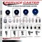Service Caster 3.5'' SS Solid Poly Swivel 1-7/8'' Expanding Stem Caster with Brake SCC-SSEX20S3514-SPUS-TLB-178 - alternate 2